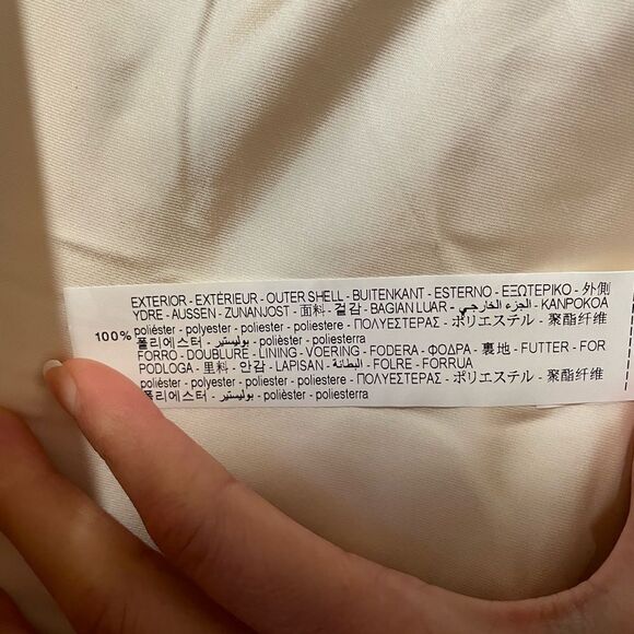 NWT Zara Champagne Satin Long Dress Open Back - Picture 8 of 8